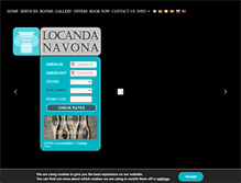 Tablet Screenshot of locandanavona.com
